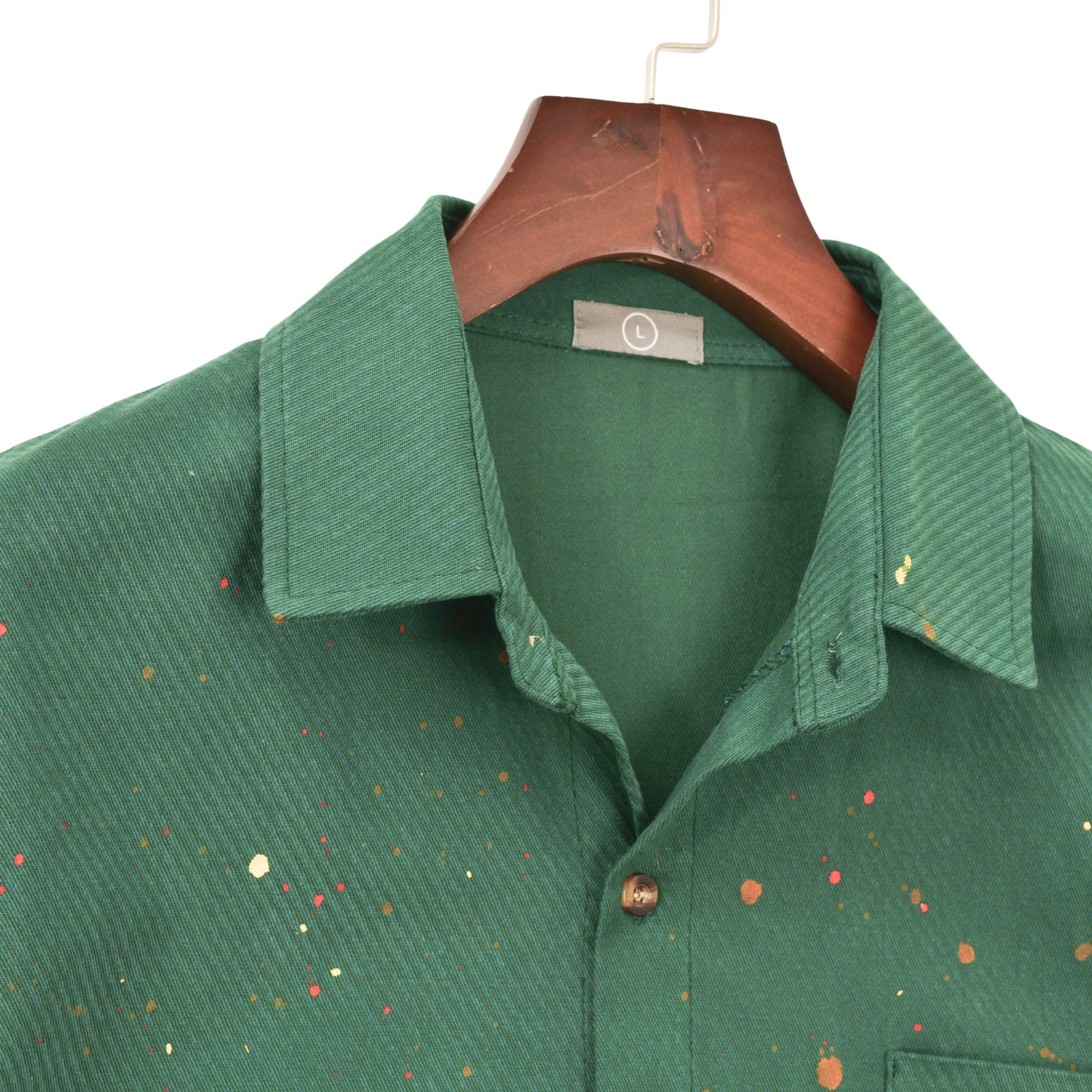 Urban Paint-Splash Short Sleeve Shirt