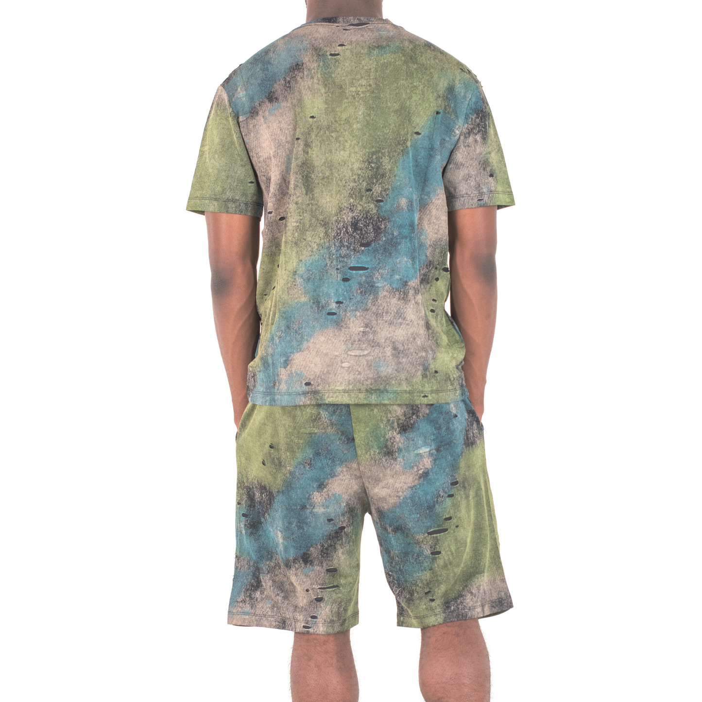 Urban Storm Distressed Tie-Dye 2-Piece Set