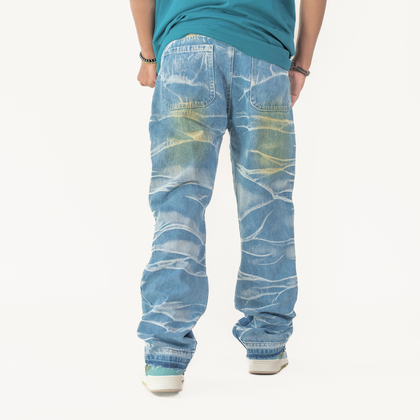 Thunder Acid Wash Stacked Denim