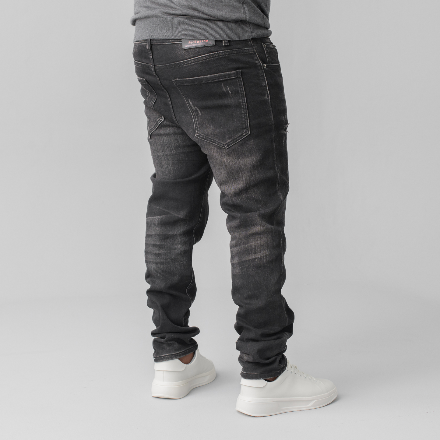 Gee2 Island Black Distressed Denim