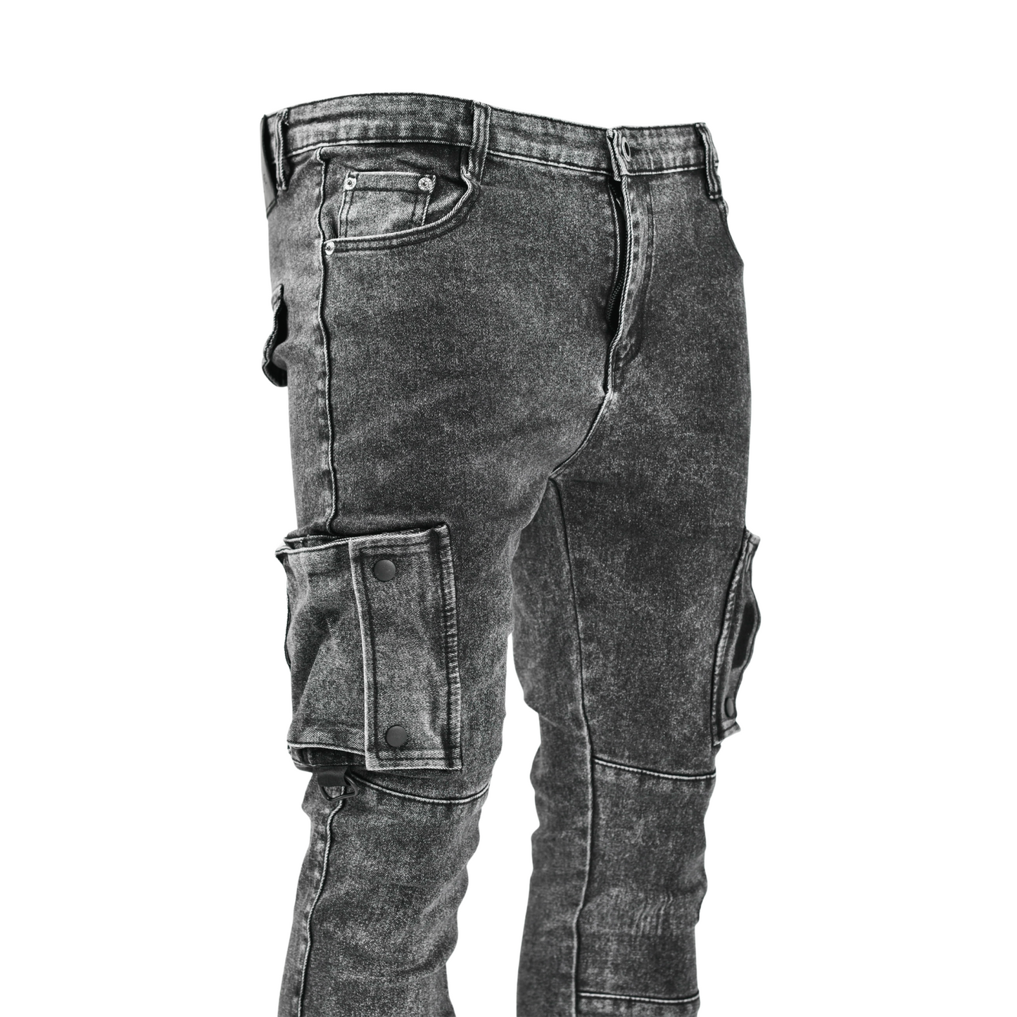 Urban Tactical Slim Fit Cargo Denim