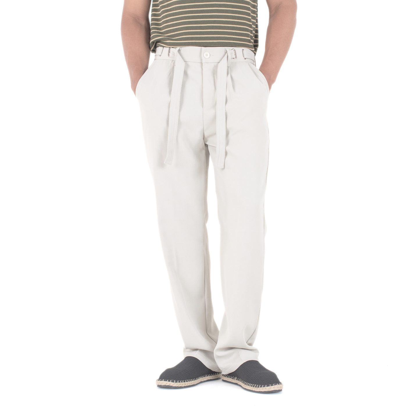 Coastal Breeze Relaxed Tie-Belt Trouser