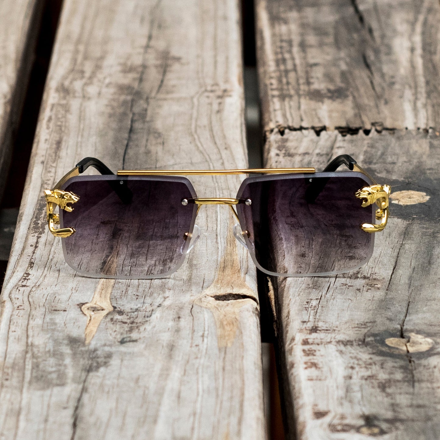 Fashion Geometric Pc Square Frameless Men's Sunglasses