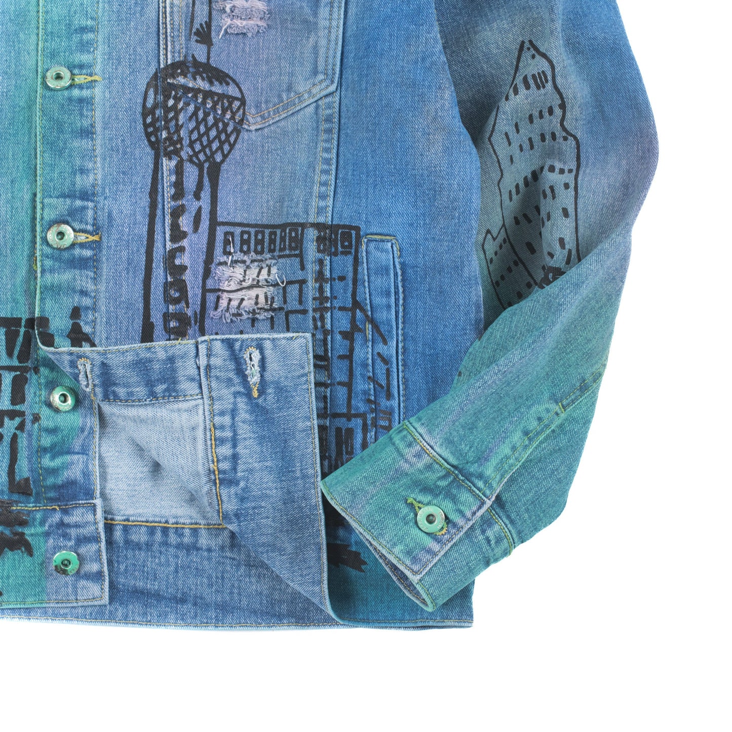 Let’s Rock Cropped Denim Jacket