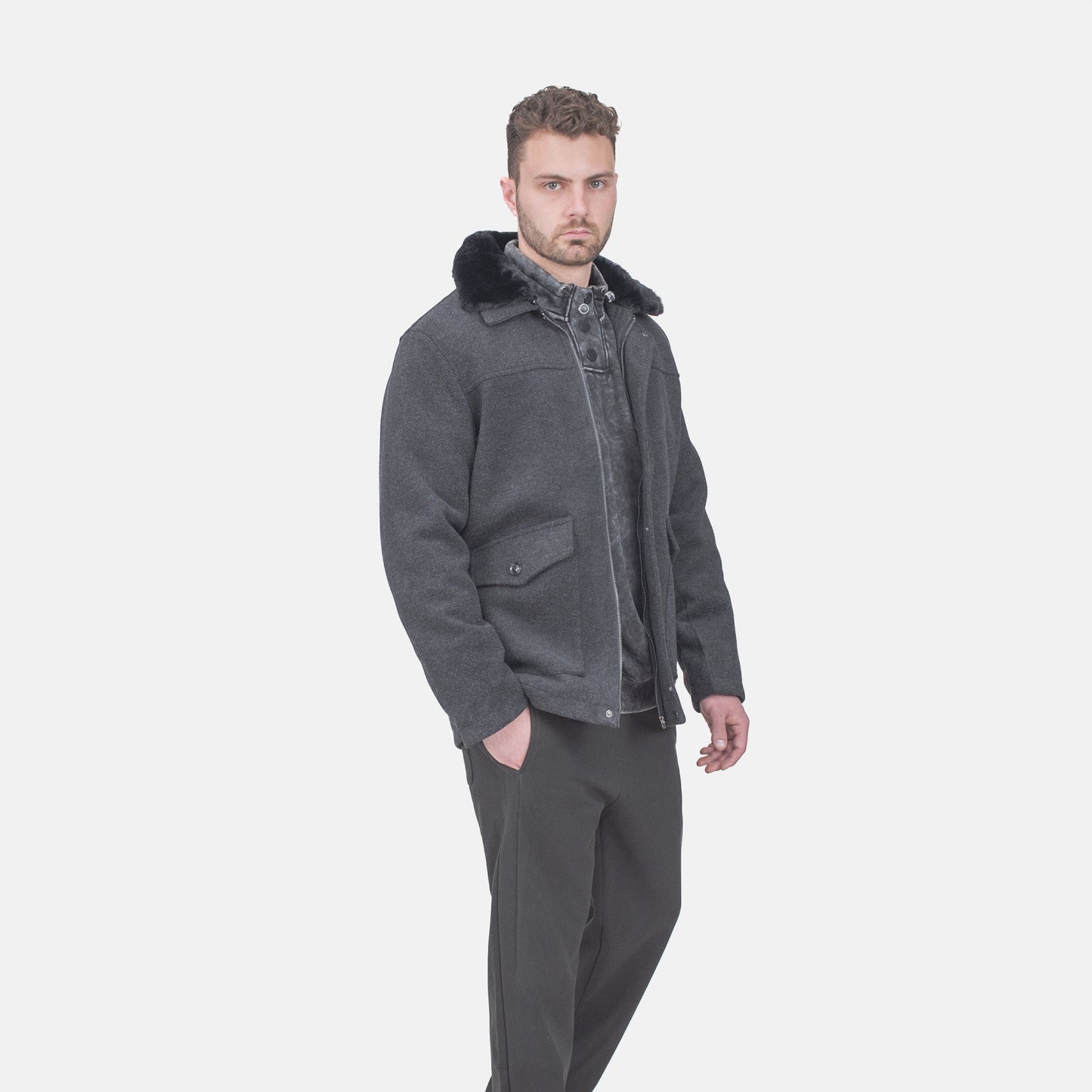 Men’s Nordic Edge Wool-Blend Jacket