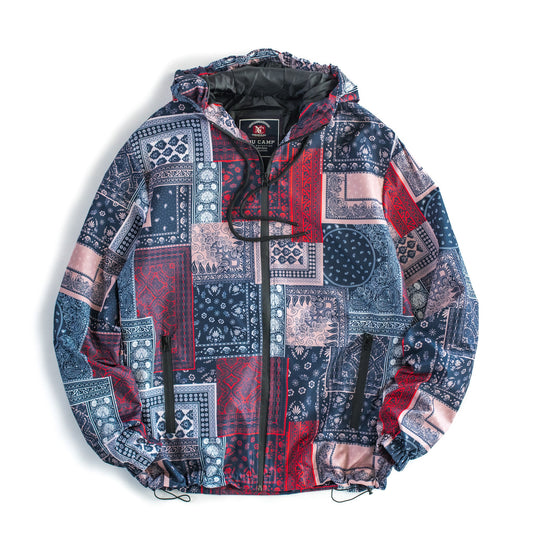 Bandana Patchwork Windbreaker Jacket