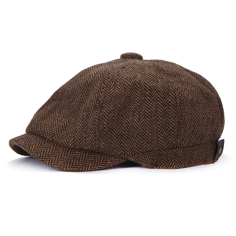 Men’s Octagonal Retro Casual Beret Hat