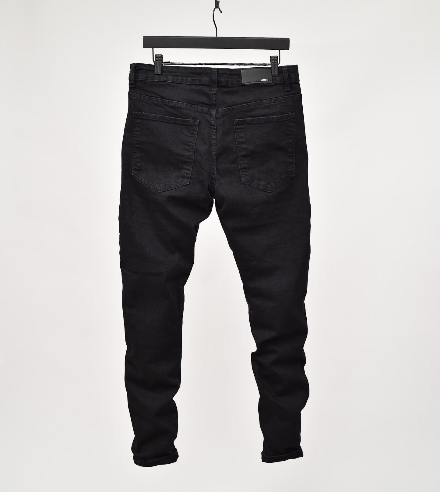 Pencil Camouflage Patched Denim