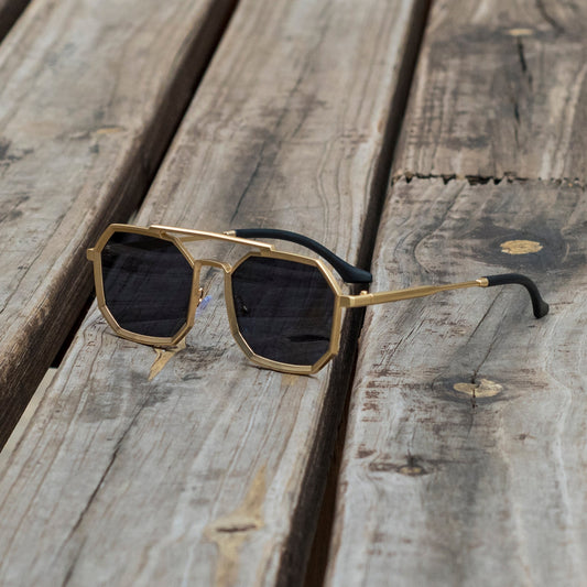 Unisex Fashion Solid Color Pc Polygon Sunglasses