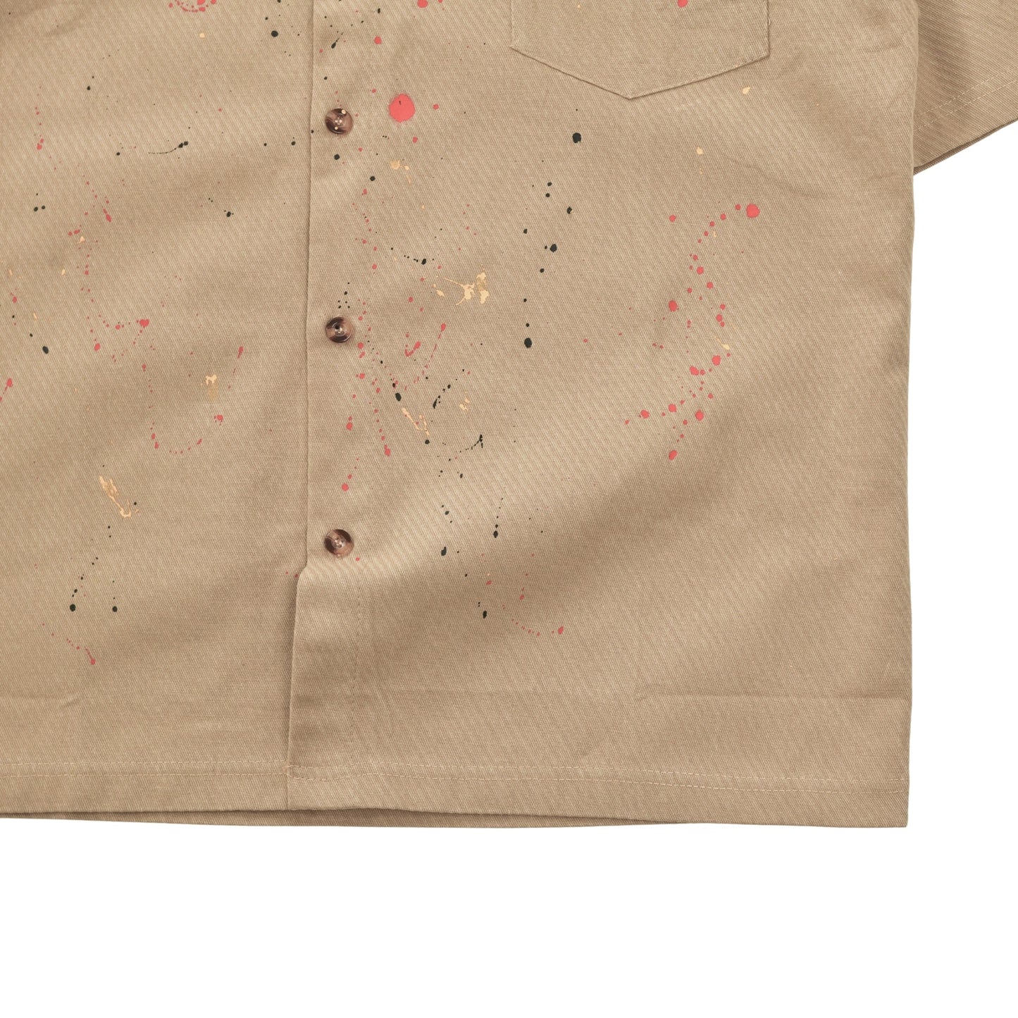 Urban Paint-Splash Short Sleeve Shirt