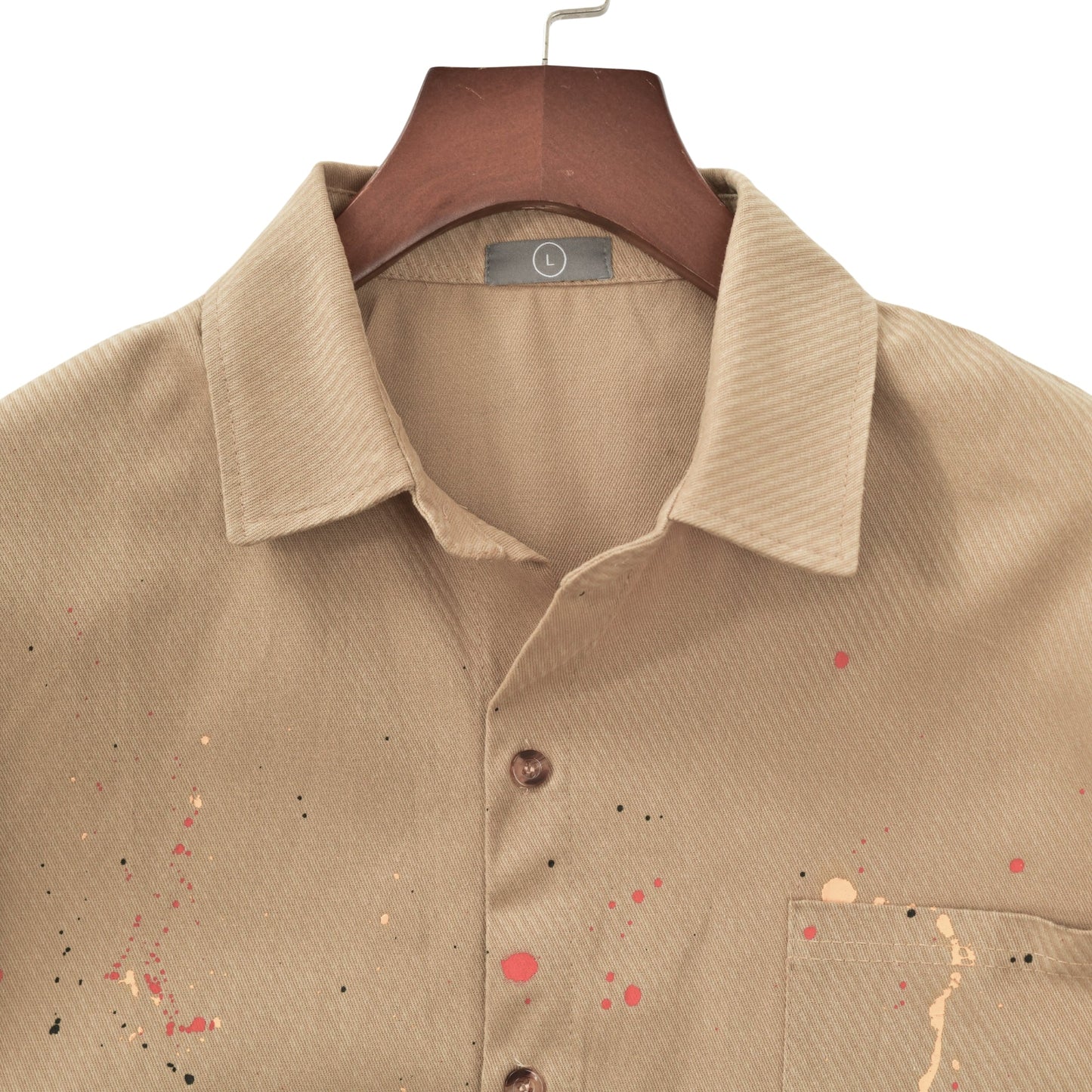 Urban Paint-Splash Short Sleeve Shirt