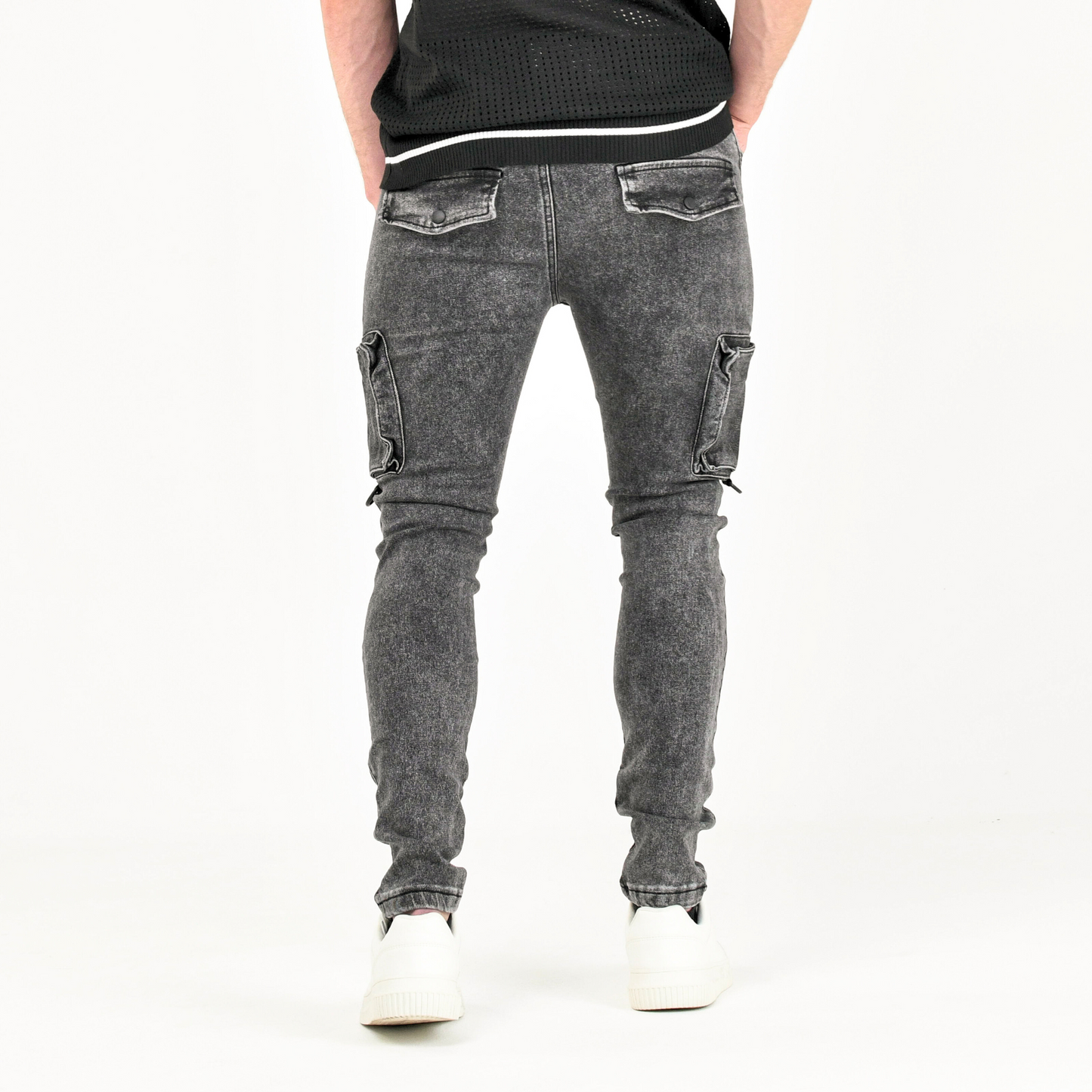 Urban Tactical Slim Fit Cargo Denim