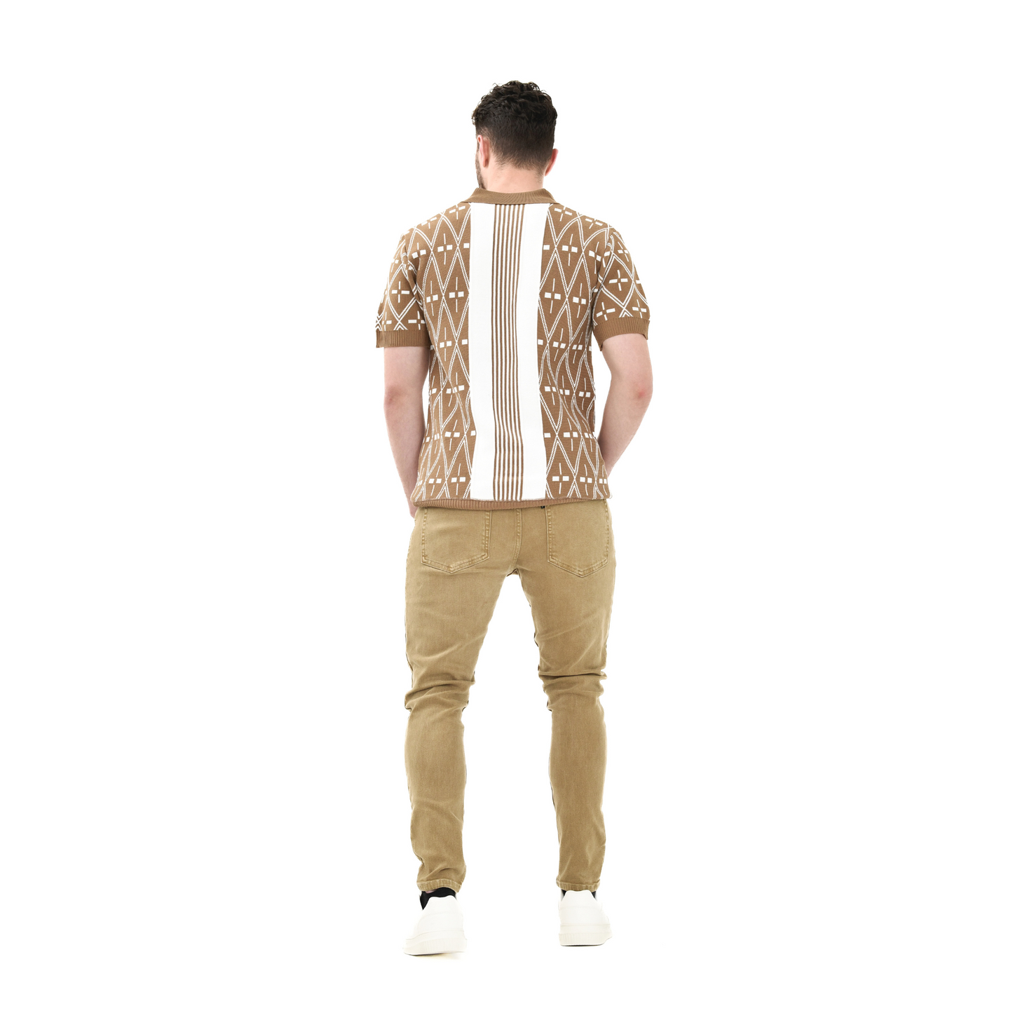 Heritage Diamond Knit Polo Shirt Collection
