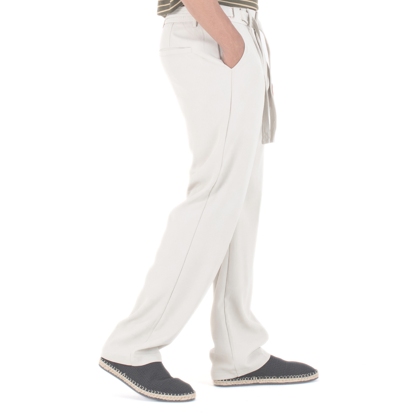 Coastal Breeze Relaxed Tie-Belt Trouser