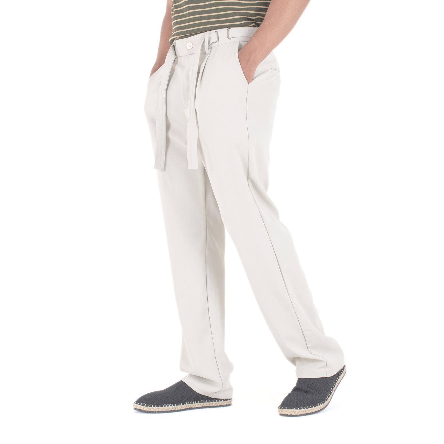 Coastal Breeze Relaxed Tie-Belt Trouser