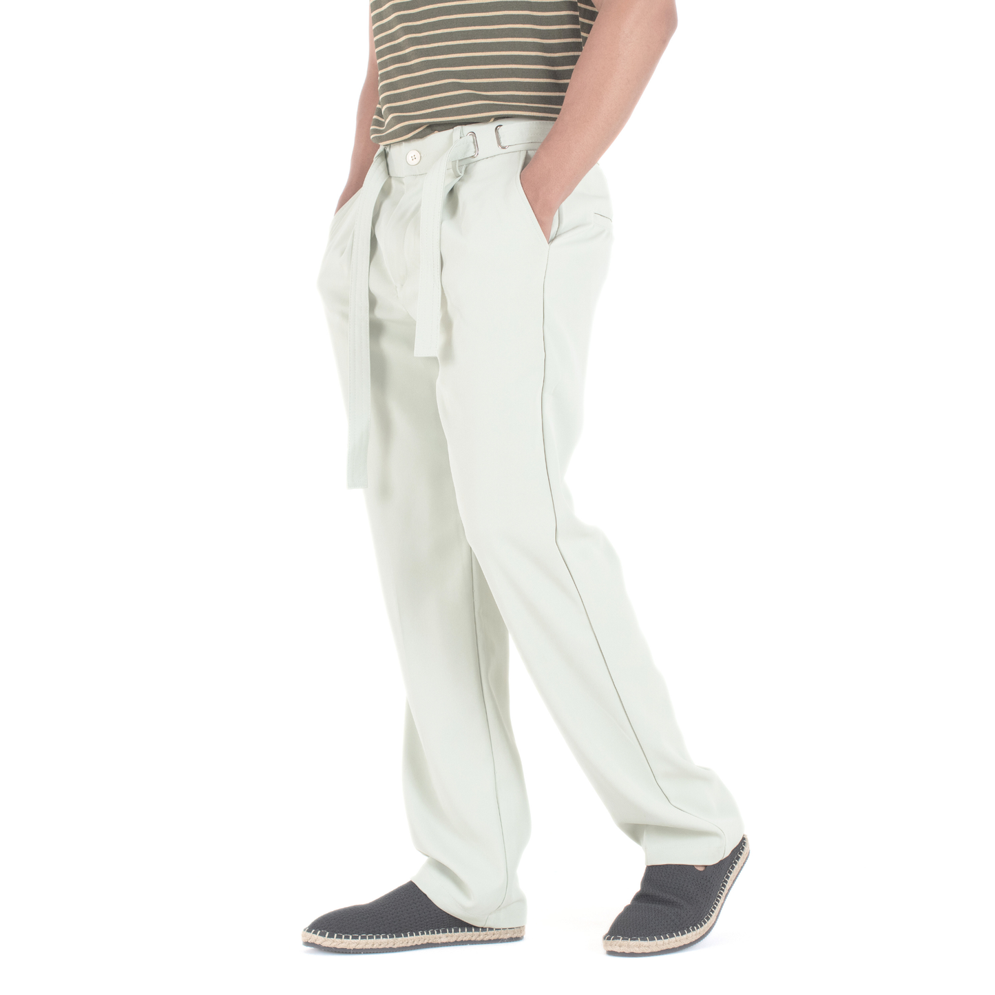 Coastal Breeze Relaxed Tie-Belt Trouser