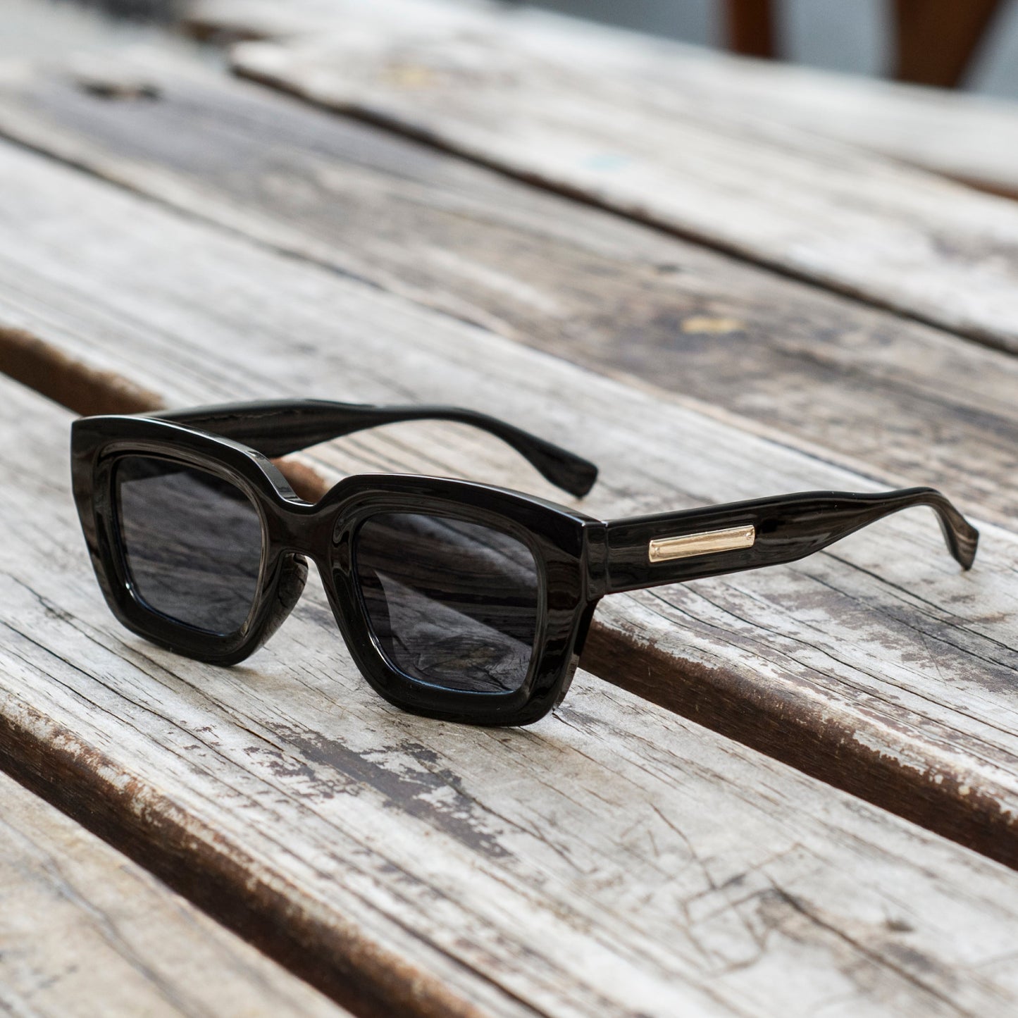 Men Chunky X1 Rectangular Retro Sunglasses