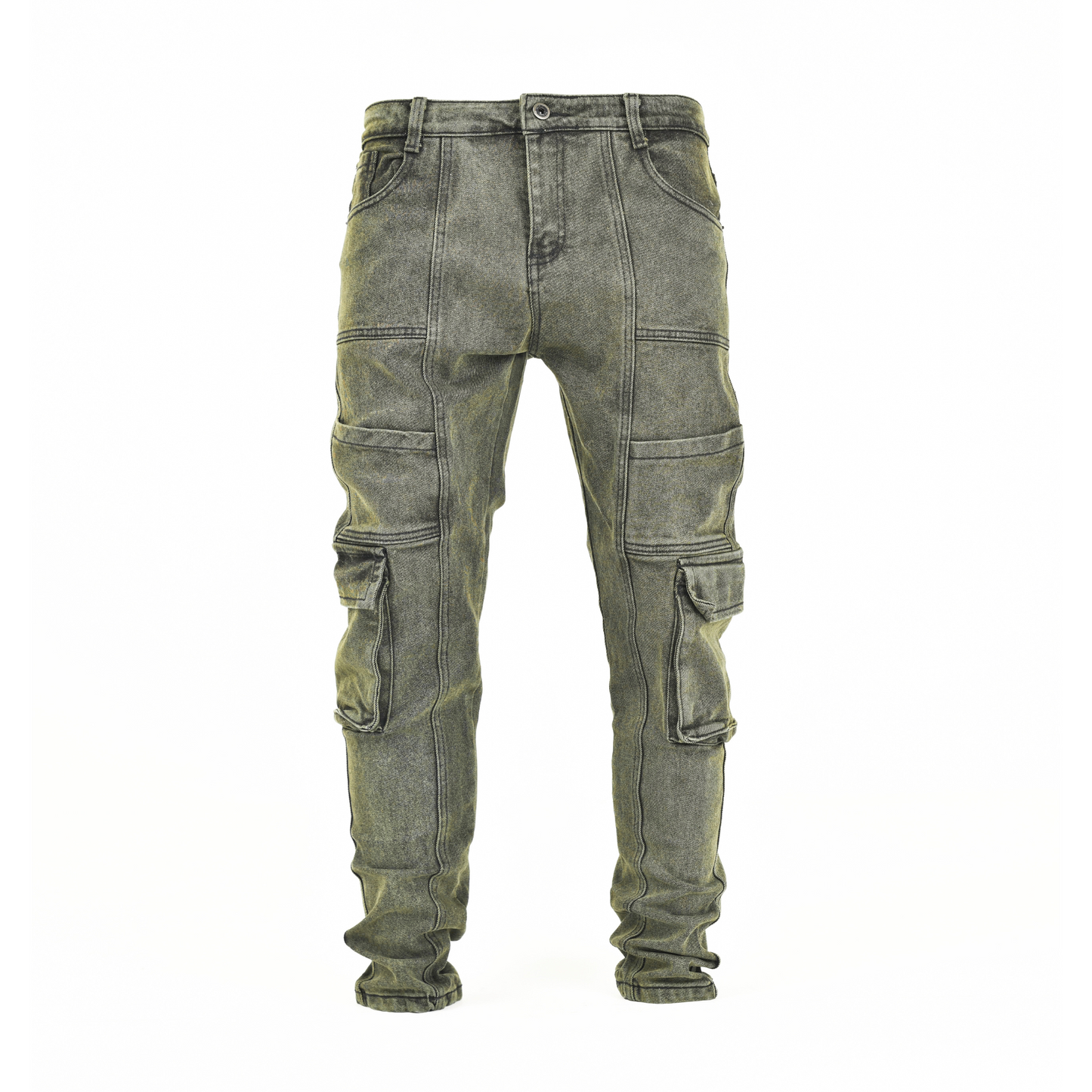 Stone Fade Tactical Cargo Jean