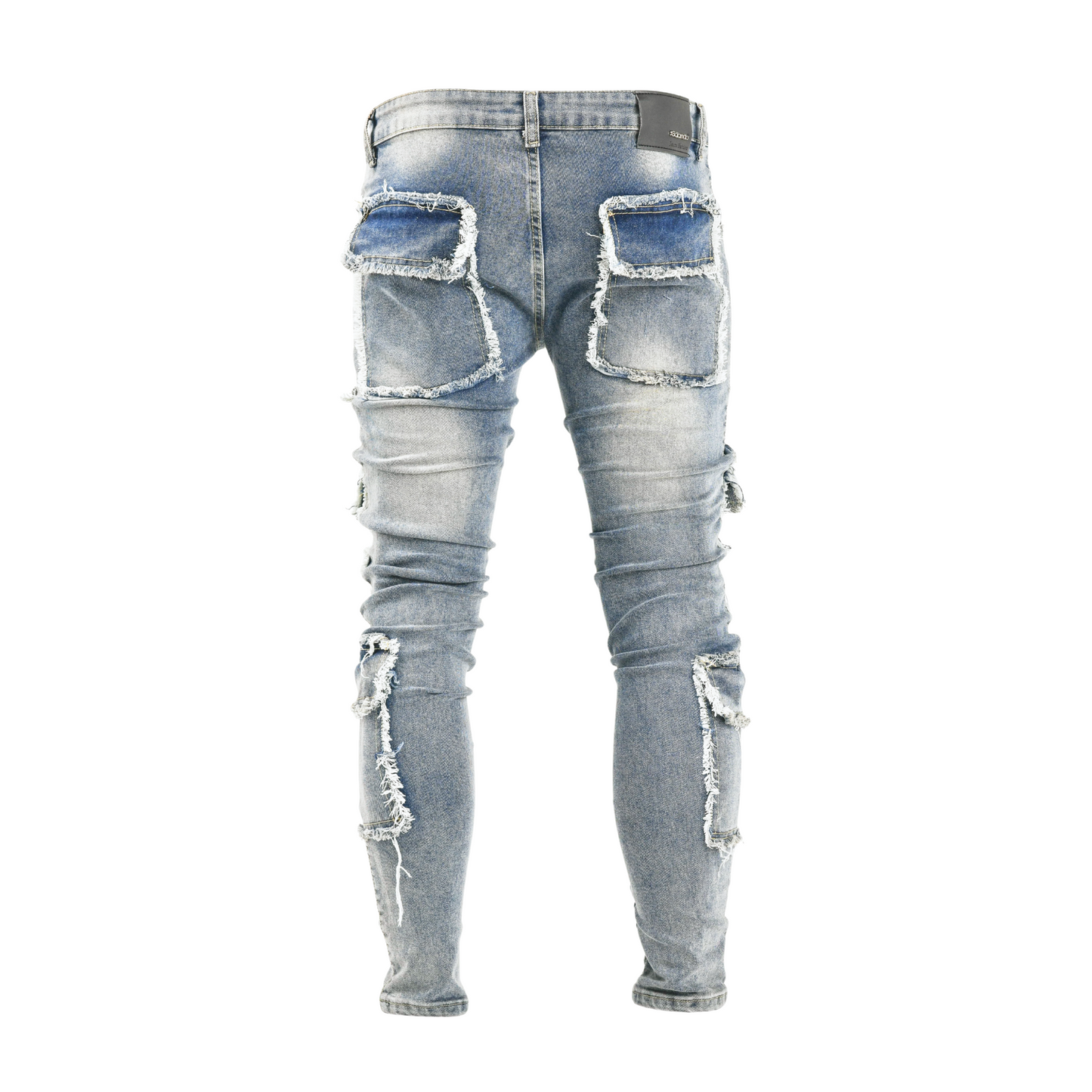 Torn Tactics Multi-Patch Distressed Jean
