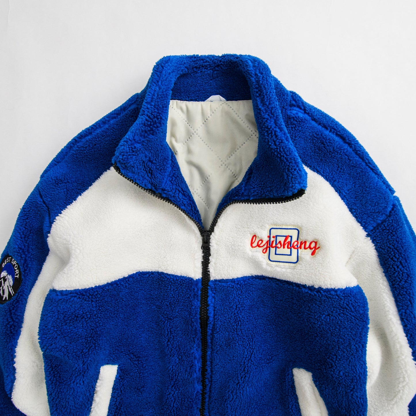 Men’s Colour Block Fleece Warm Jacket