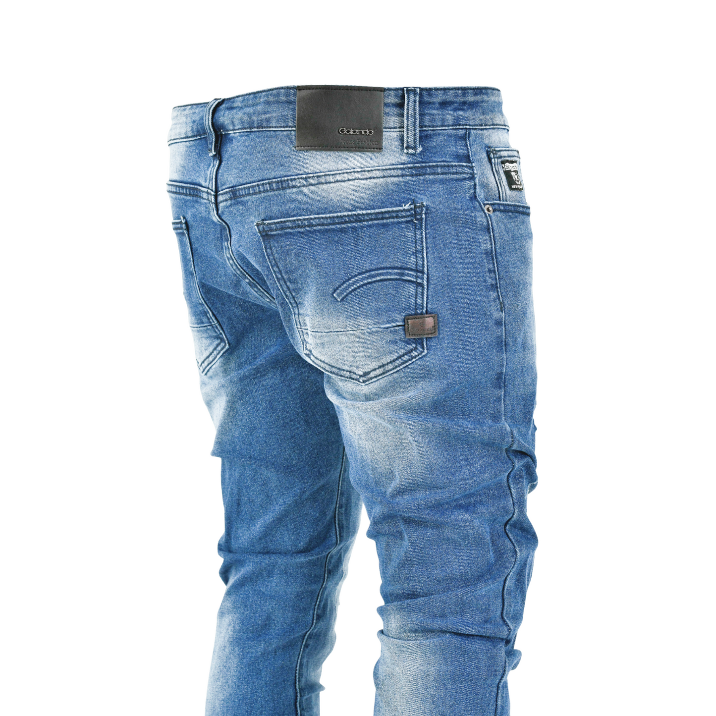 Ice Fade Distressed Skinny Denim