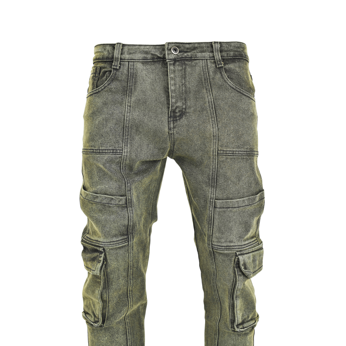 Stone Fade Tactical Cargo Jean