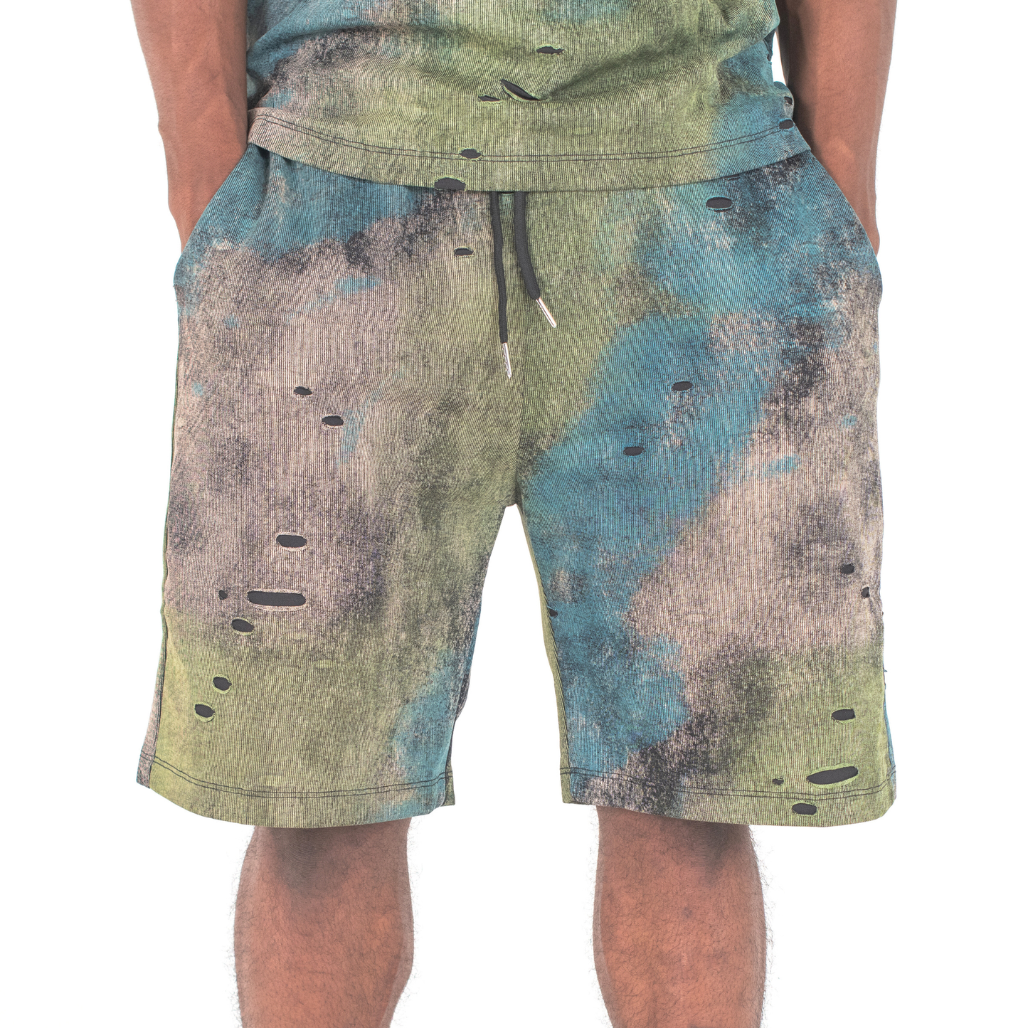 Urban Storm Distressed Tie-Dye 2-Piece Set