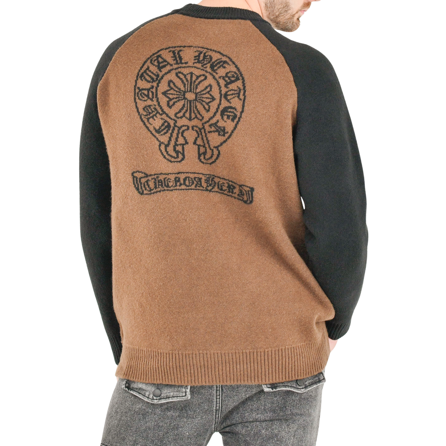 Two-Tone Heritage Knit Sweater