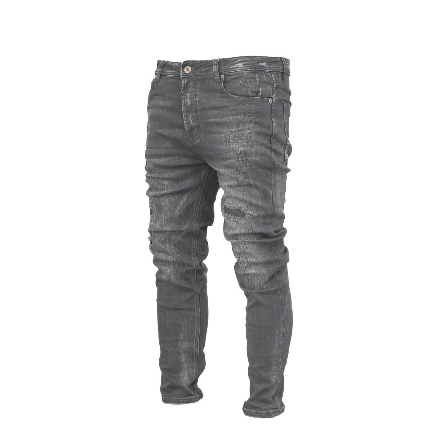 Gee2 Island Black Distressed Denim