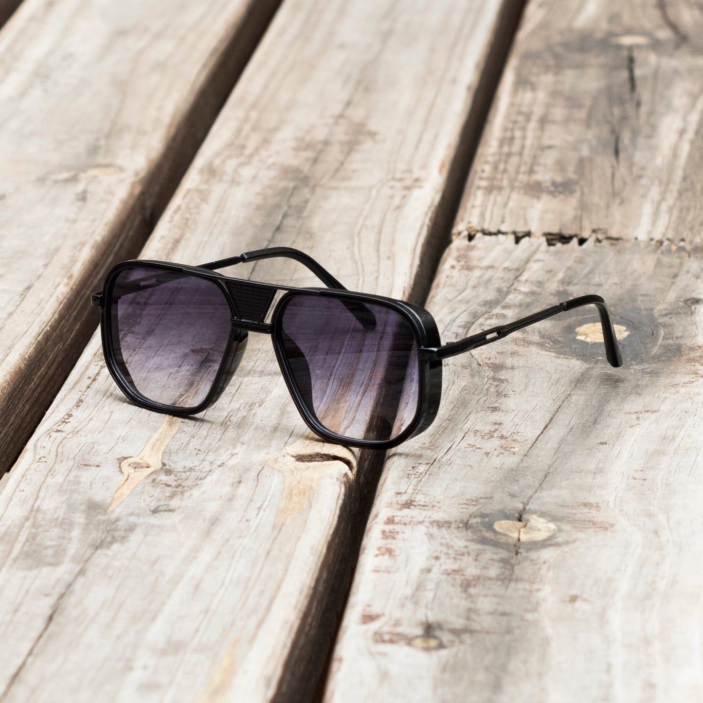 Retro Square Ac Square Full Frame Men's Sunglasses