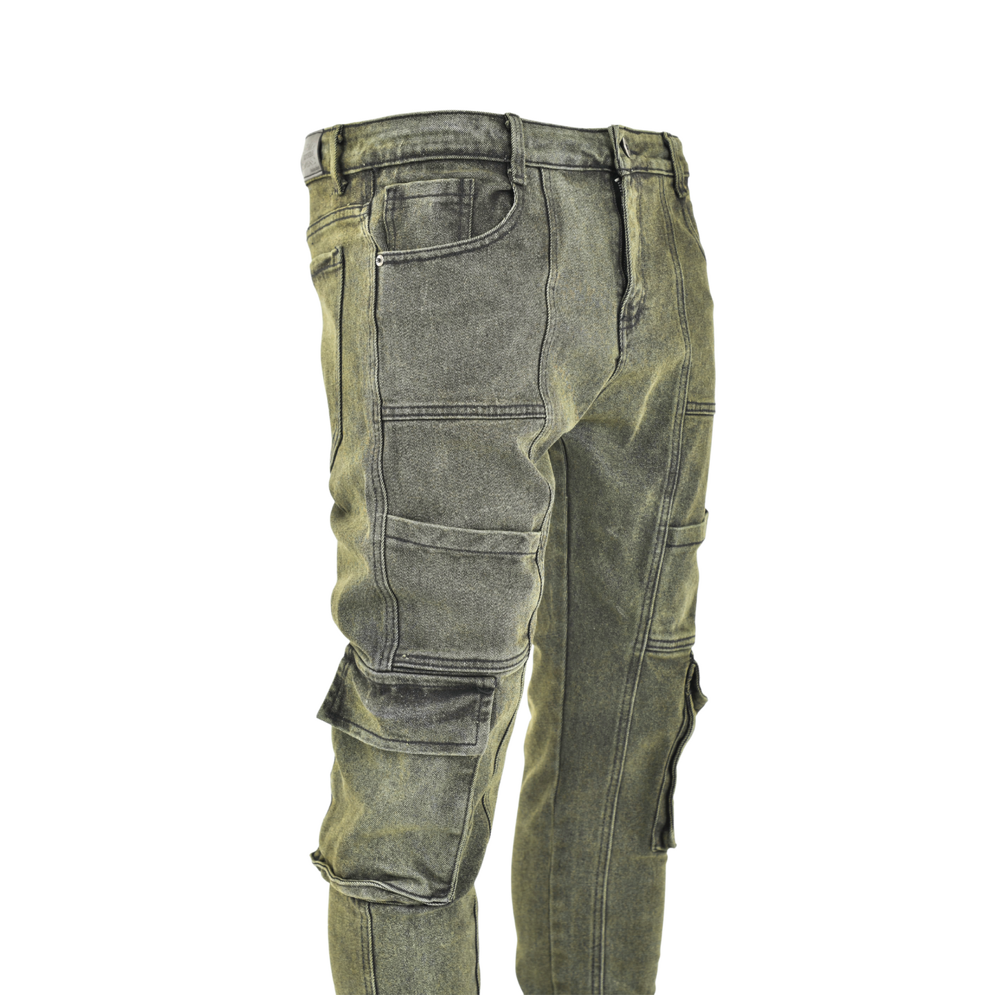 Stone Fade Tactical Cargo Jean
