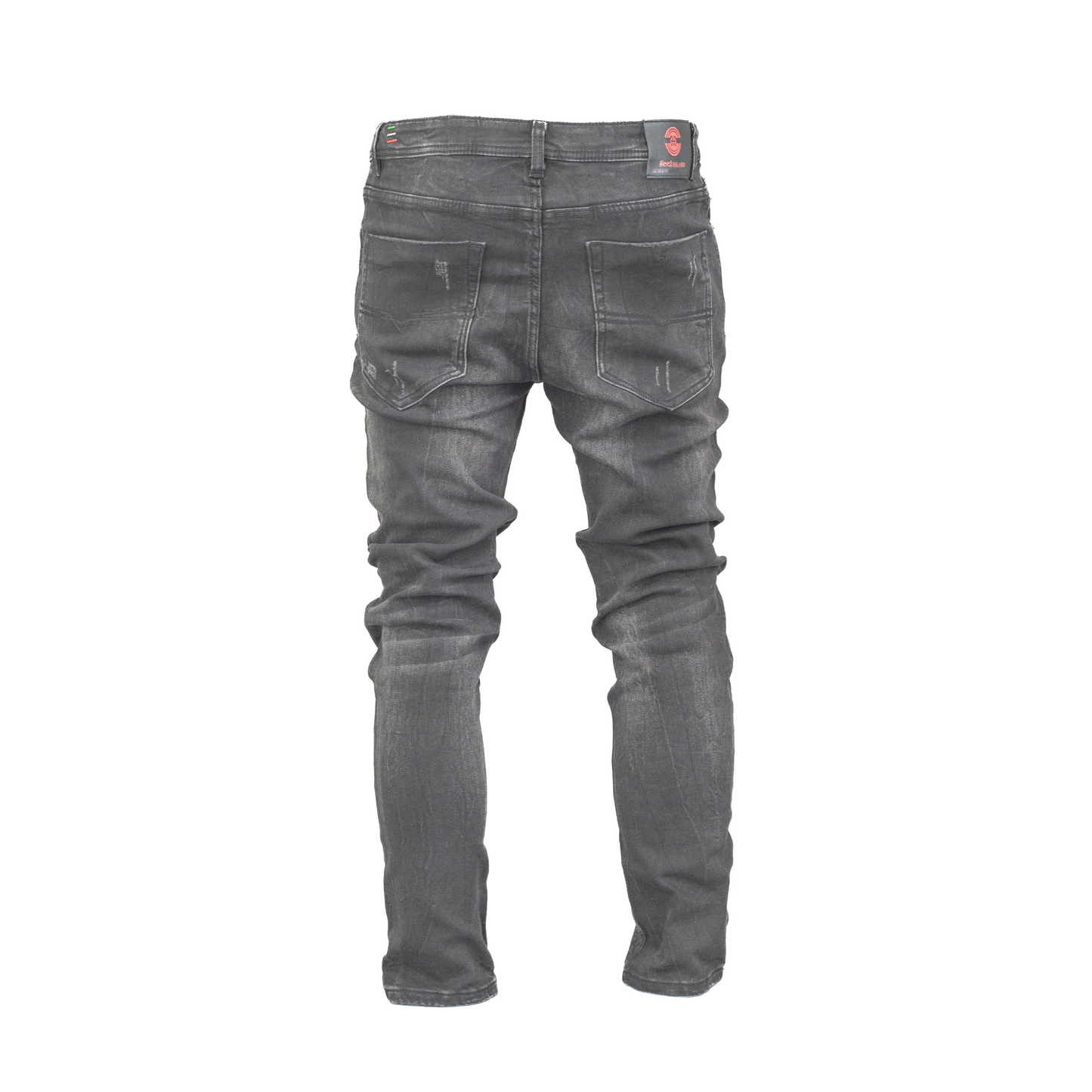 Gee2 Island Black Distressed Denim