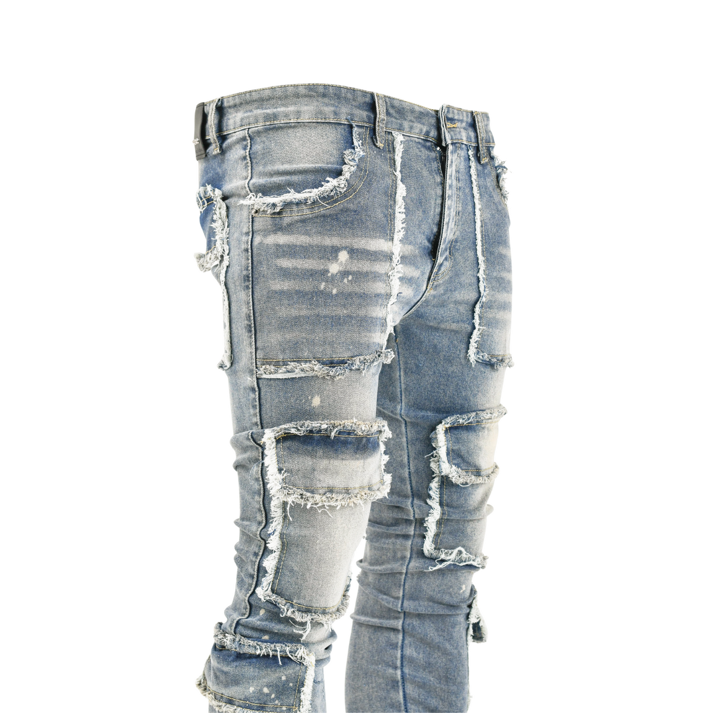 Torn Tactics Multi-Patch Distressed Jean