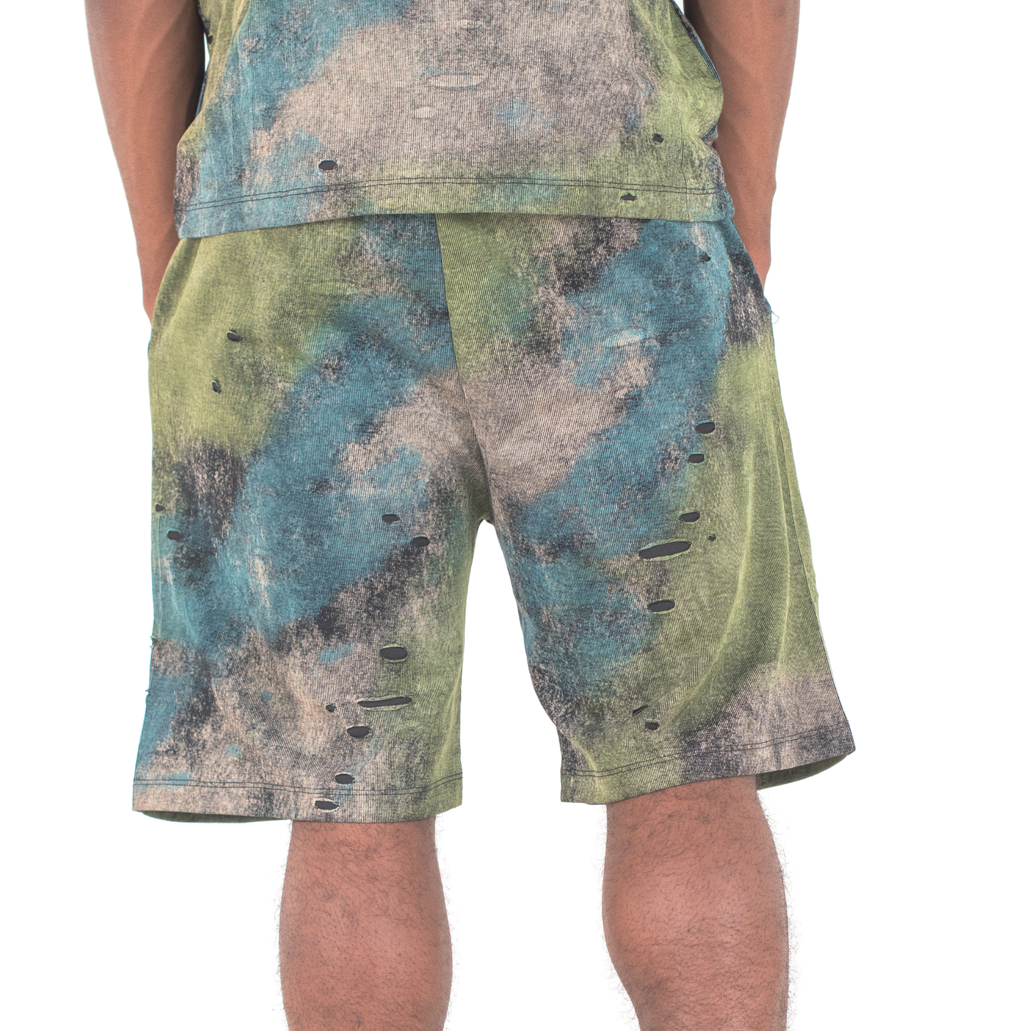 Urban Storm Distressed Tie-Dye 2-Piece Set