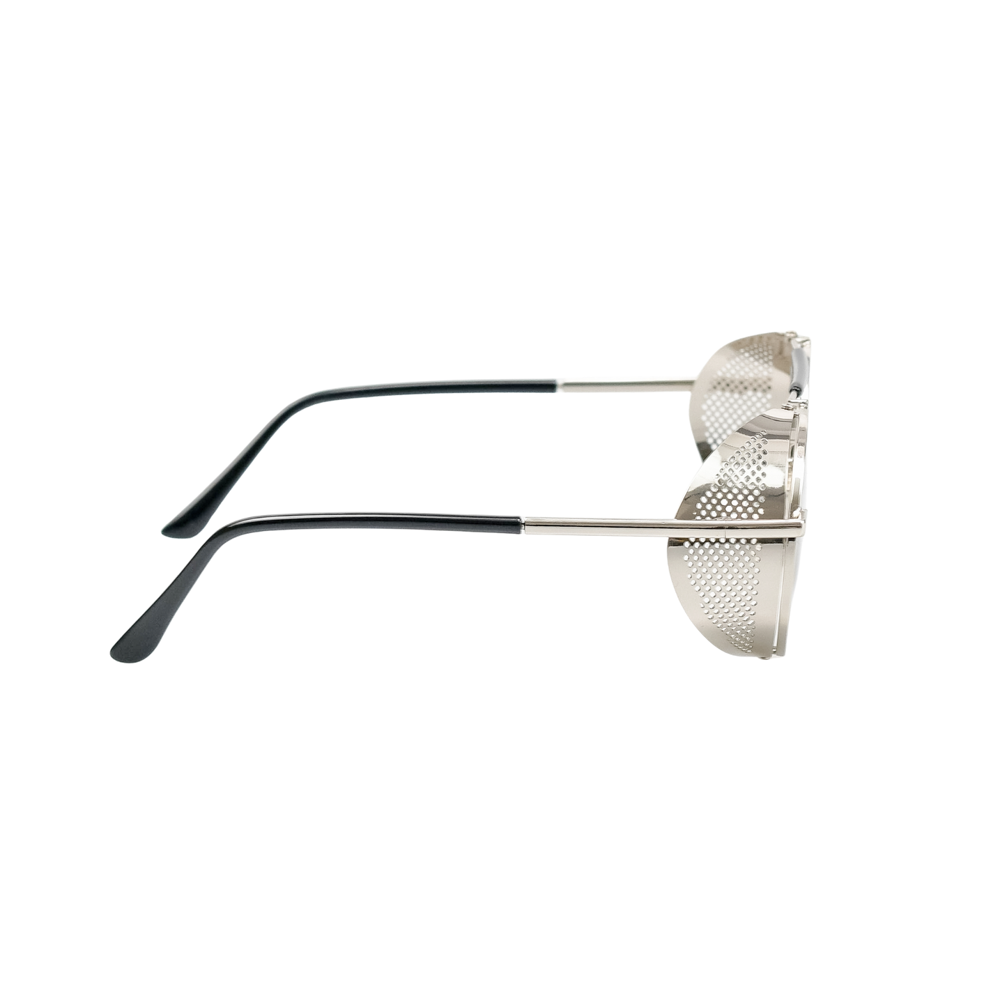 Retro Steampunk Side-Shield Round Sunglasses