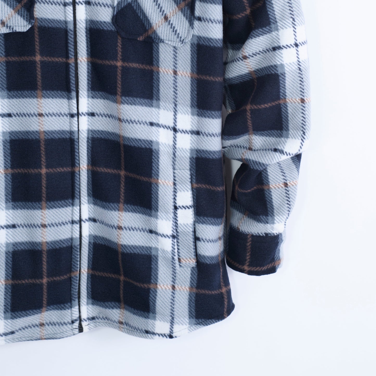 Distortion Men’s Hooded Long Sleeve Thickened Shirt