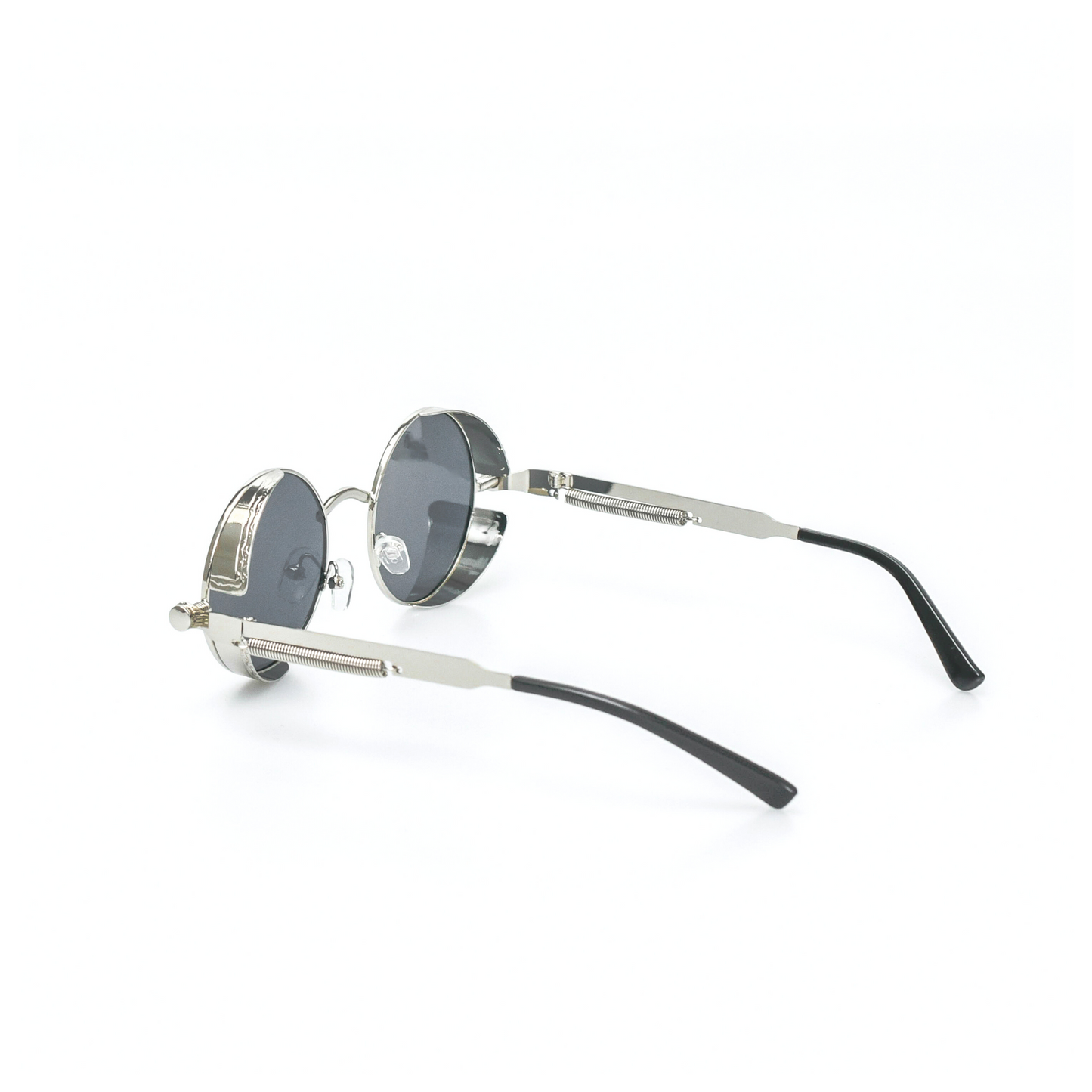 Round Metal Frame Sunglasses Men Women Retro Steampunk Sunglasses