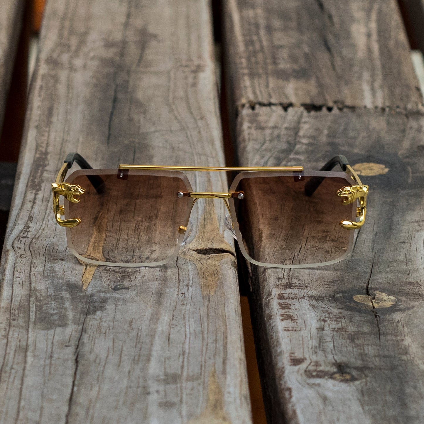 Fashion Geometric Pc Square Frameless Men's Sunglasses