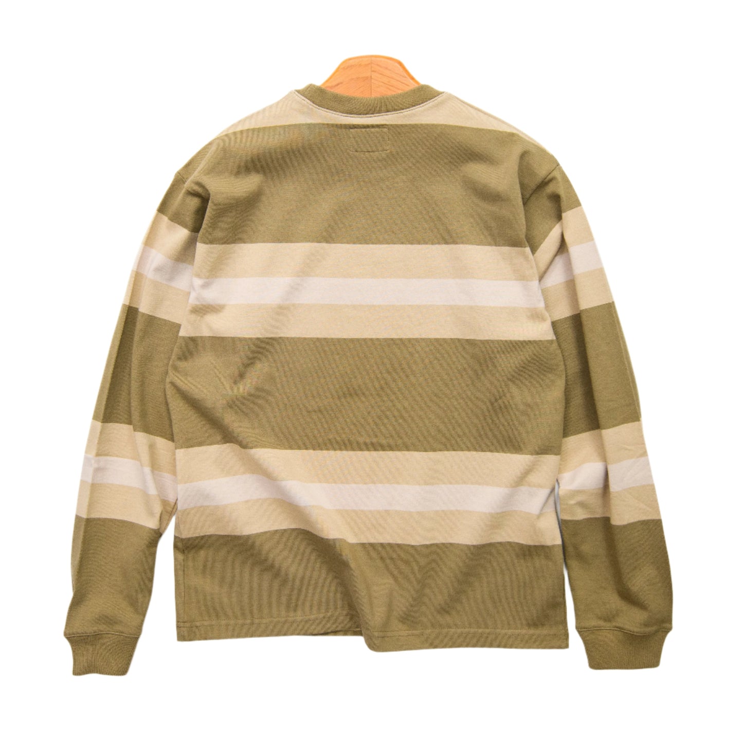 Vintage Stripe Loose Long-sleeve T-shirt.