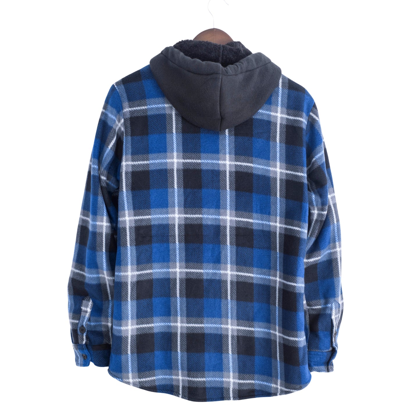 Distortion Men’s Hooded Long Sleeve Thickened Shirt