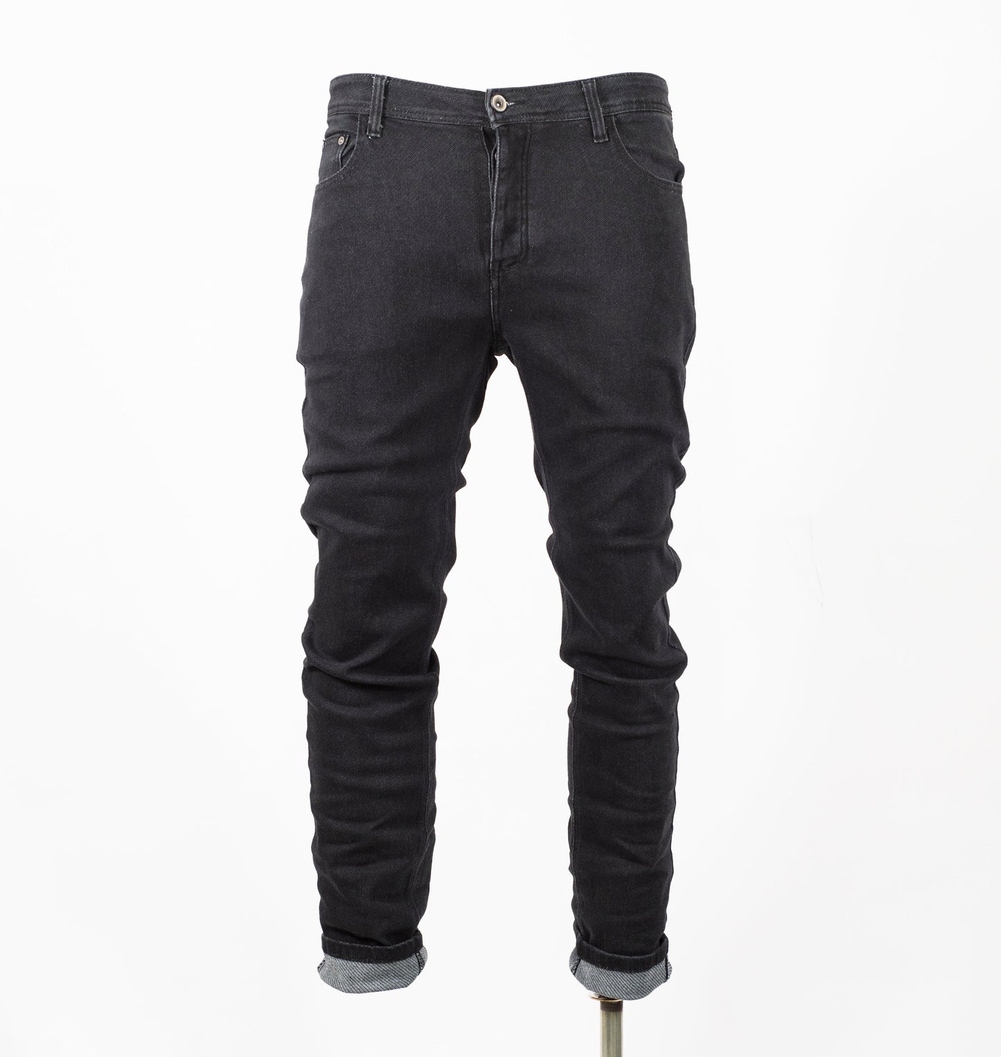 Black Super Stretch B&R Straight Slim Denim