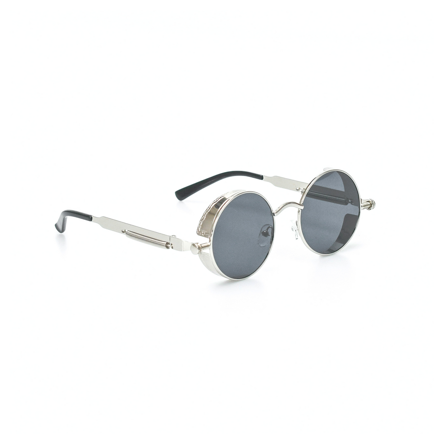 Round Metal Frame Sunglasses Men Women Retro Steampunk Sunglasses