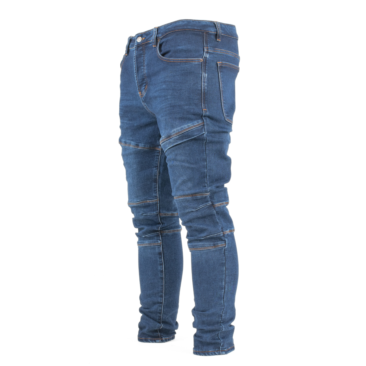 Blue Matrix Panel Skinny Denim