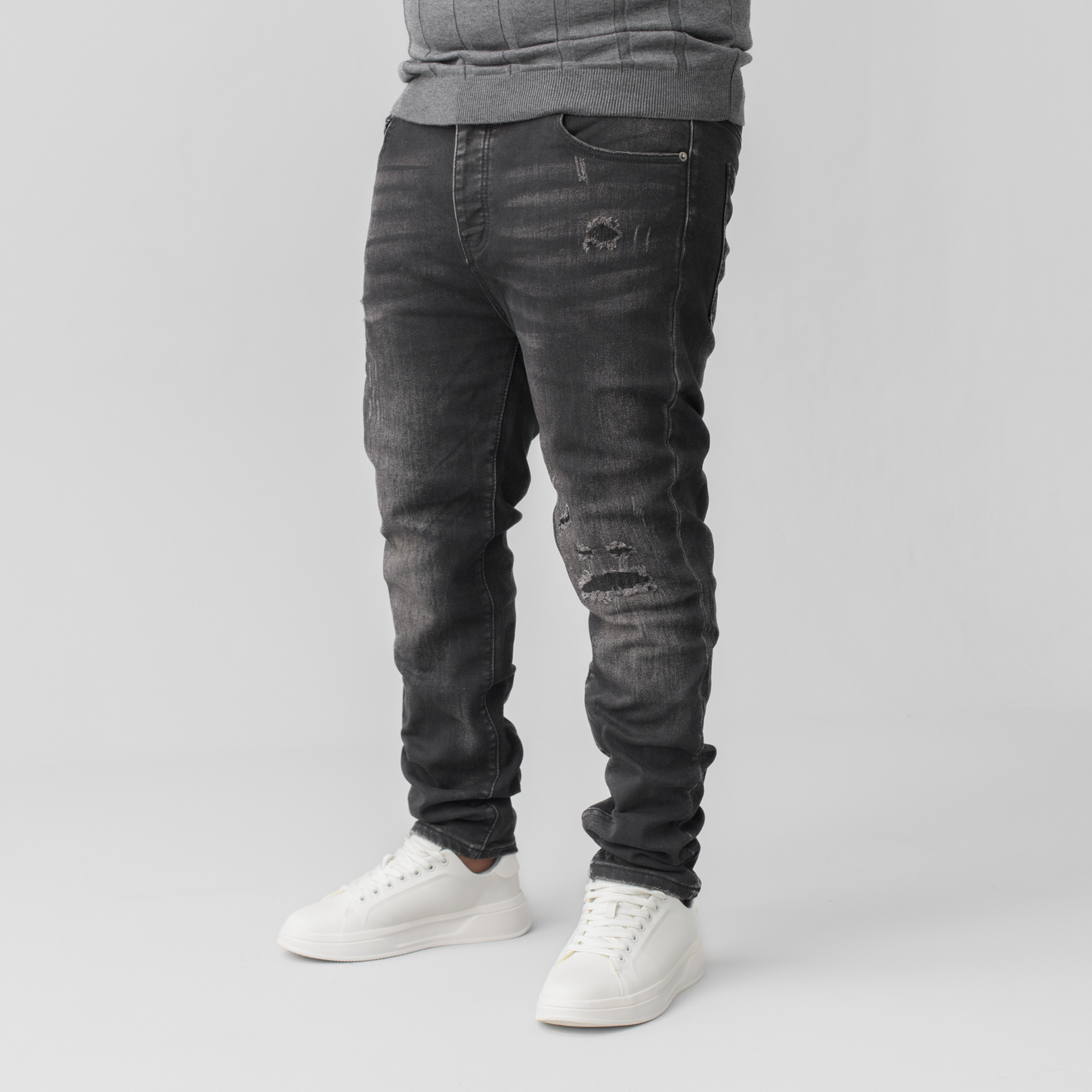 Gee2 Island Black Distressed Denim