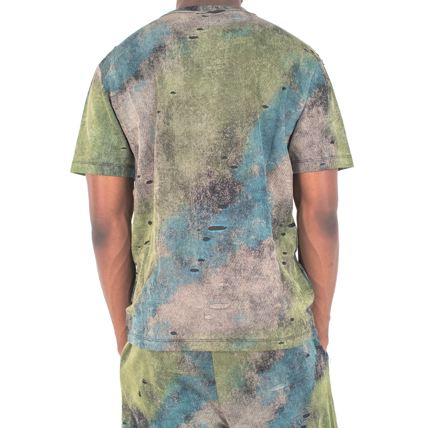 Urban Storm Distressed Tie-Dye 2-Piece Set