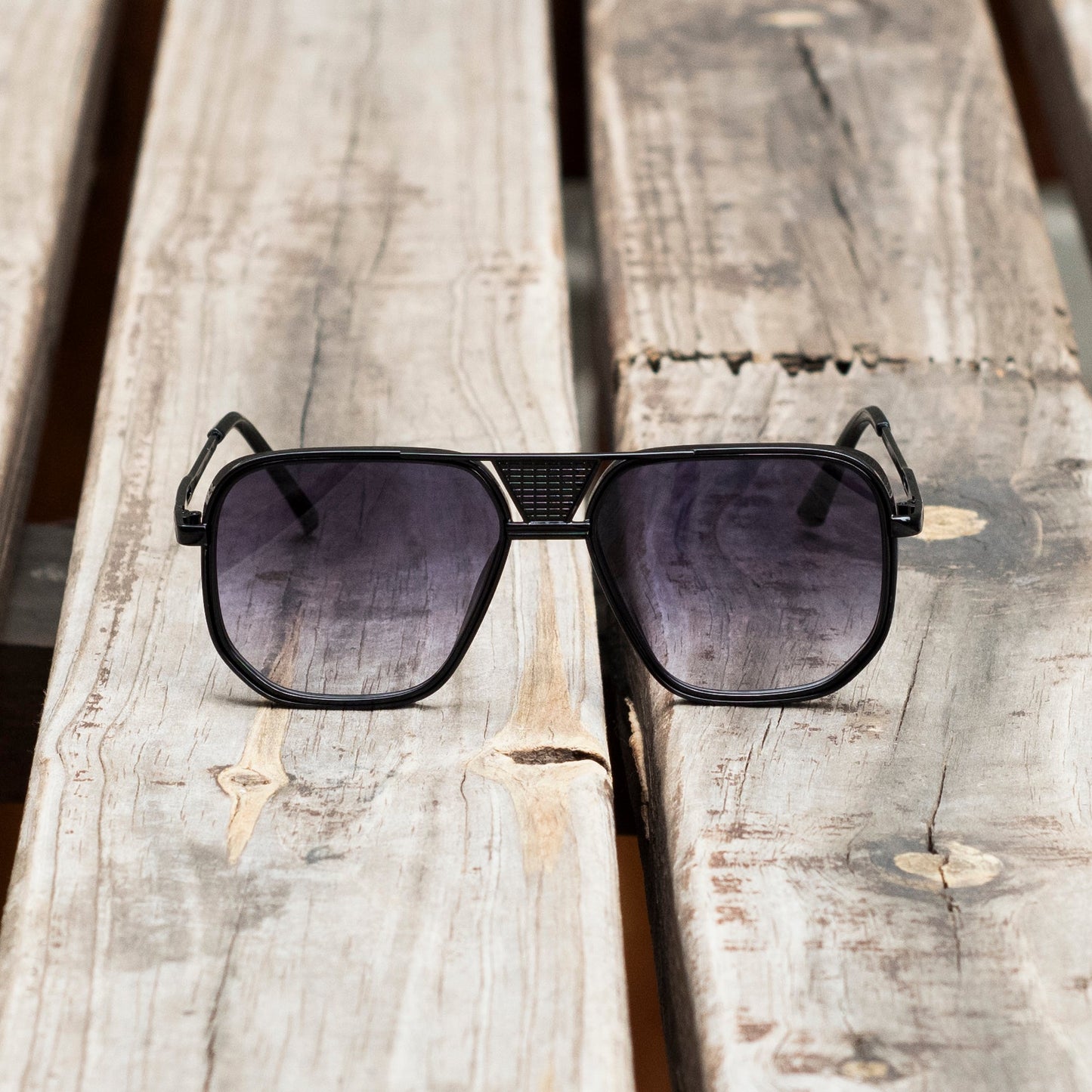 Retro Square Ac Square Full Frame Men's Sunglasses