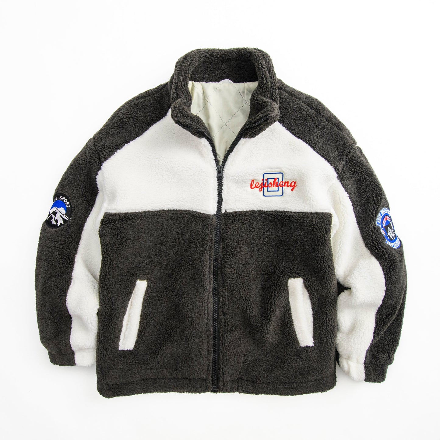 Men’s Colour Block Fleece Warm Jacket