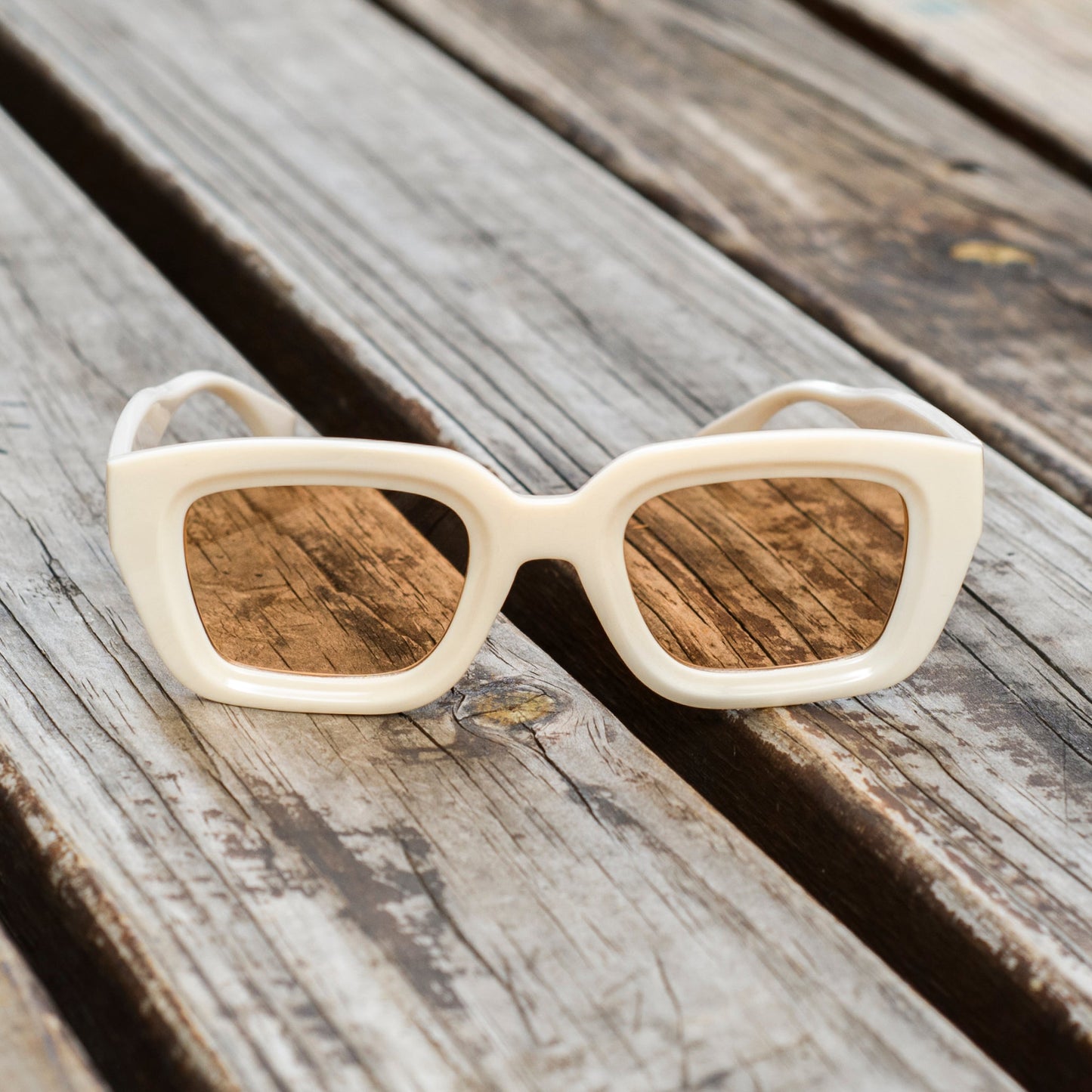 Men Chunky X1 Rectangular Retro Sunglasses