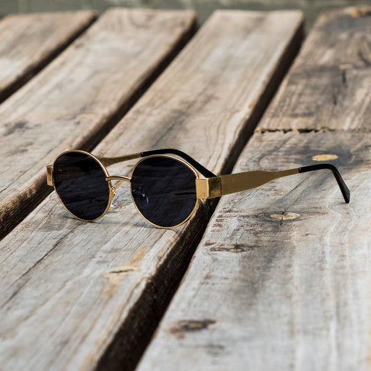 Casual Hip-Hop Vintage Style Solid Color Ac Oval Frame Full Frame Sunglasses