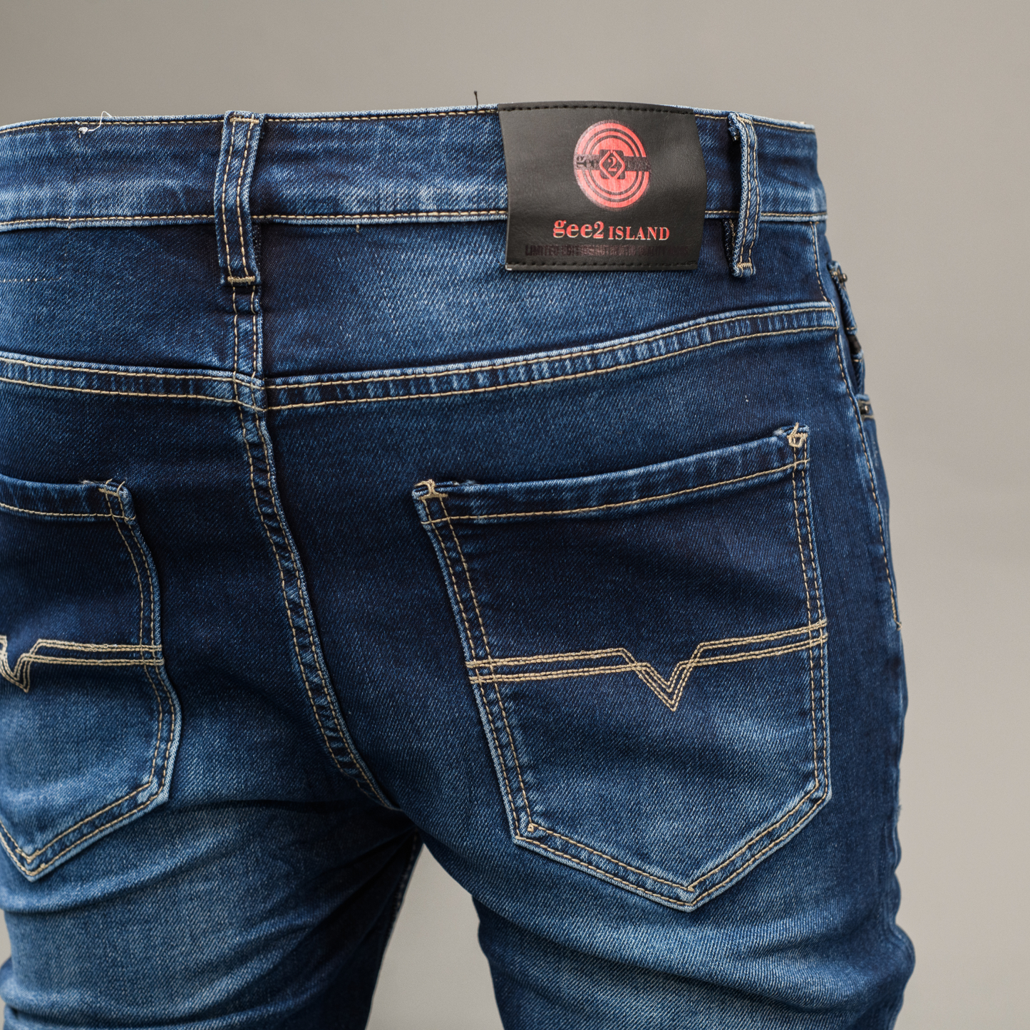 Gee2 Island FS06-2 Distressed Denim Jeans